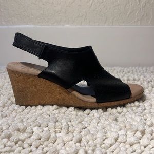 Clarks Collection Cork Wedge Heels